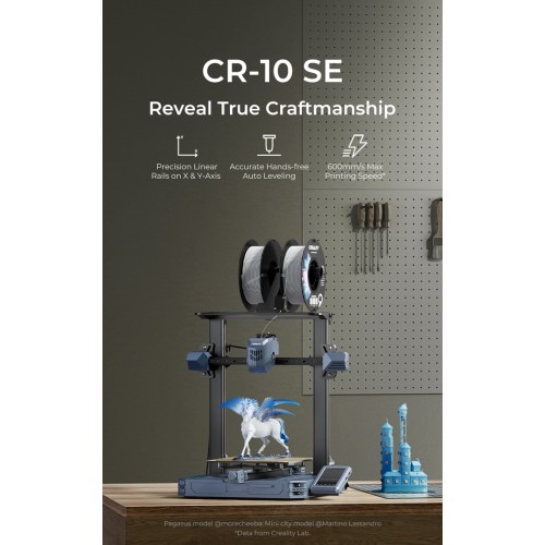 Creality CR10SE 3D Printer 600mm/sec Max Speed, Precision Rails
